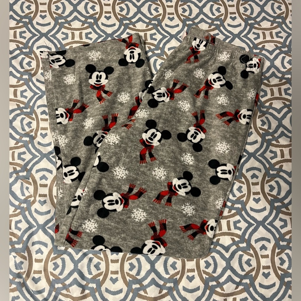 Mickey Fleece Winter Pajama Pants - Size L